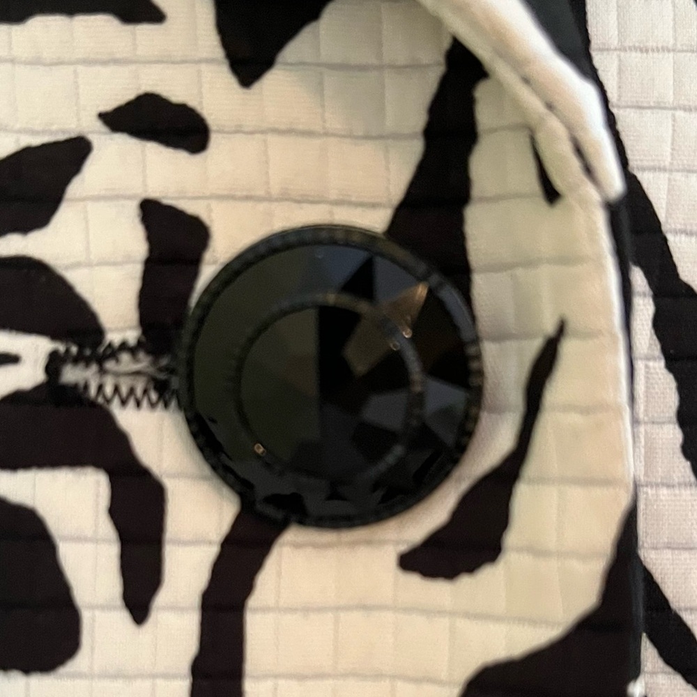 Andre Oliver Vintage Black And White Animal Print Coat 4 - Picture 11 of 11